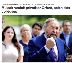 Plusieurs anciens du cabinet de Charest se sont portés à la défense de l'ex PM du Québec au détriment de la version de "Tom" Mulcair