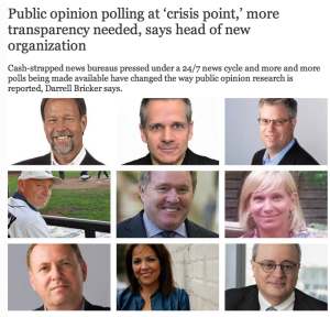 "Le sondage d'opinion est en crise, plus de transparence est nécessaire…."